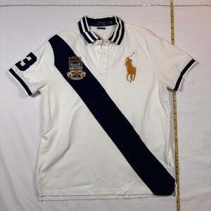 Polo Ralph Lauren Custom Slim Fit Crest Graphic Mesh Polo Shirt